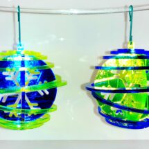Christmas decorations made with Trespex Metallic