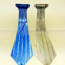 Ties made with Trespex Metallic