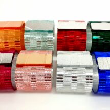 Bracialets made with Trespex Metallic colored
