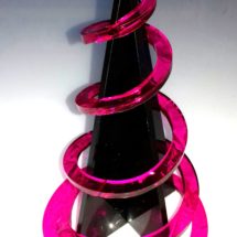 Albero MERRY XMAS realizzato in TRESPEX GH