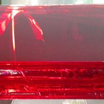 Blocco TRESPEX Rosso1081 Spessore 150mm.