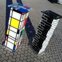 Colonne realizzate in TRESPEX Mosaic