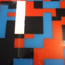TRESPEX Mosaic Nero Bianco Azzurro Rosso