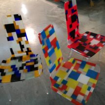 Sedute realizzate con TRESPEX Mosaic