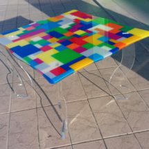 Tavolino realizzato in TRESPEX Mosaic 1