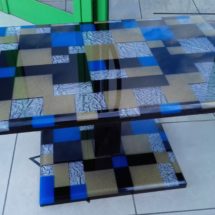 Tavolo realizzato in TRESPEX Mosaic
